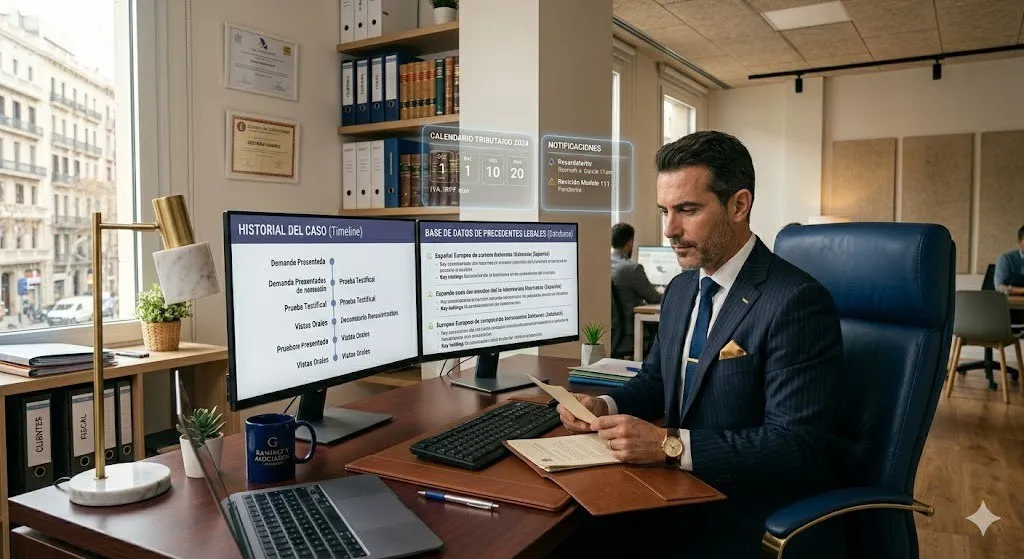 Despacho de abogados moderno con gestión automatizada XERA