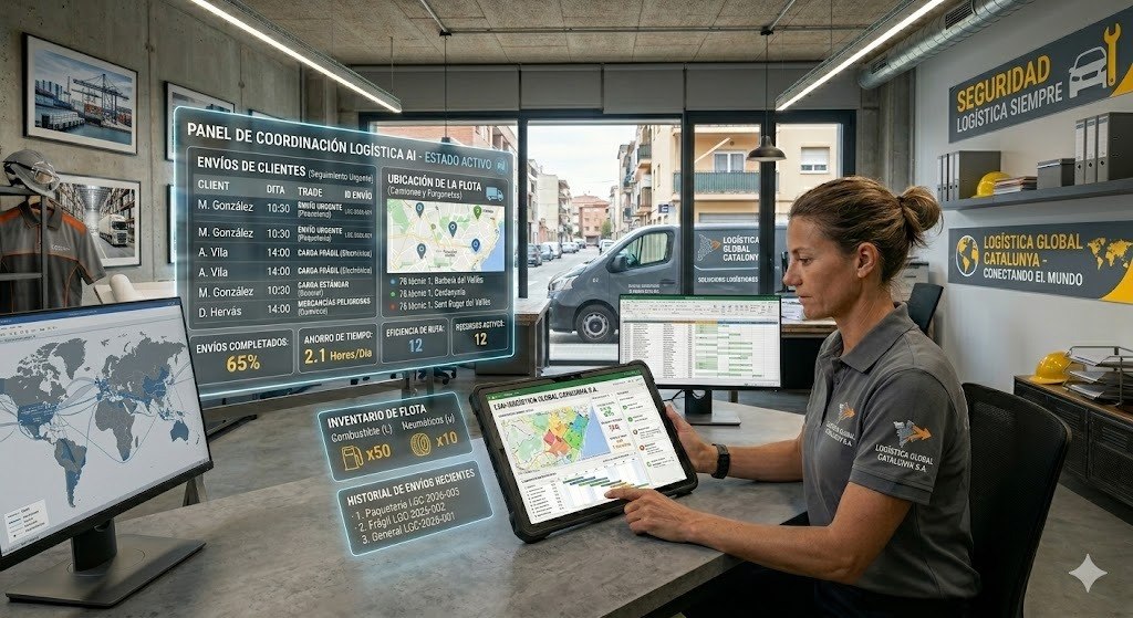 Empresa de logística y transporte con gestión automatizada XERA